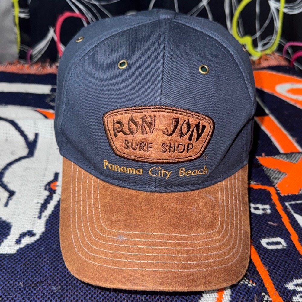Ron Jon Surf Shop Hat Mens OSFA Navy Blue Excellent Panama City Beach Cap